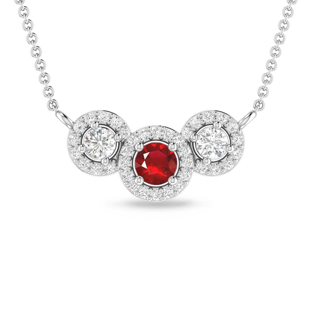 White Gold - Ruby