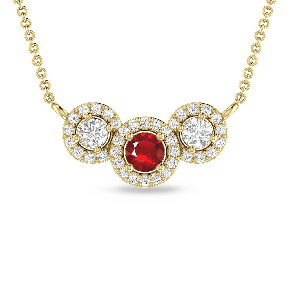 Yellow Gold - Ruby