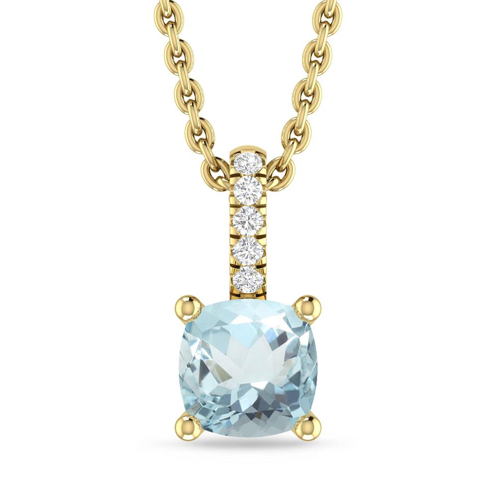 Yellow Gold - Aquamarine
