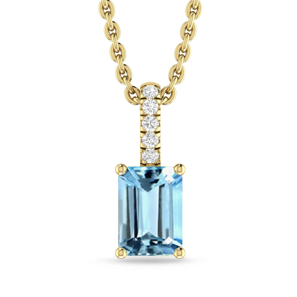 Yellow Gold - Aquamarine