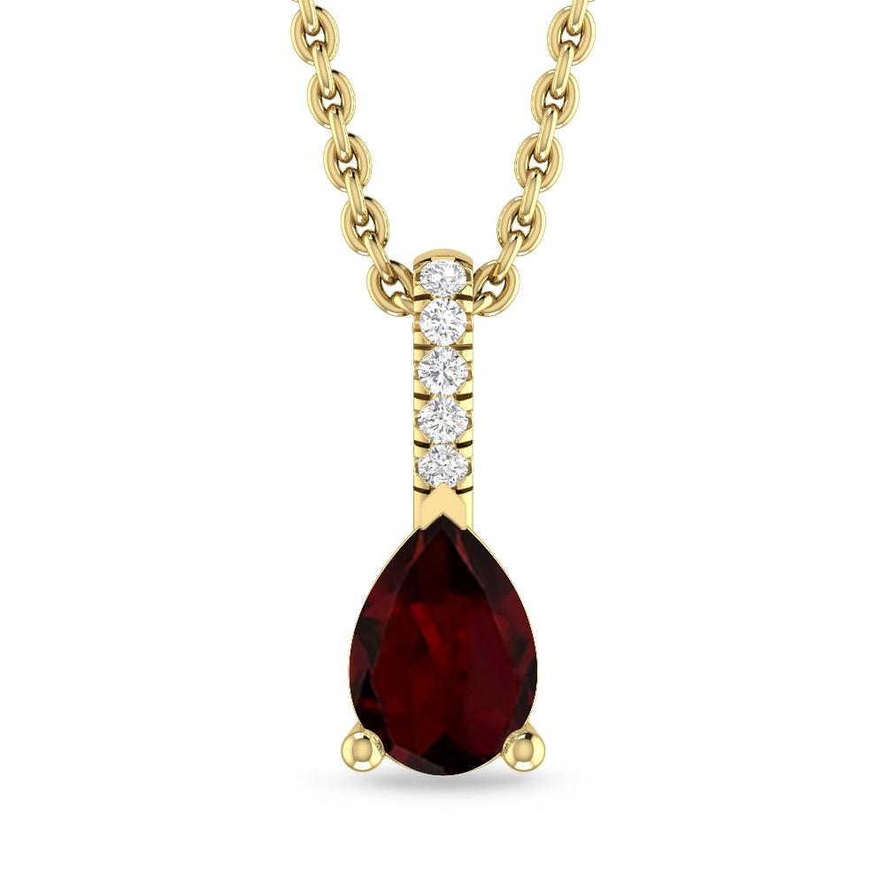 Yellow Gold - Garnet