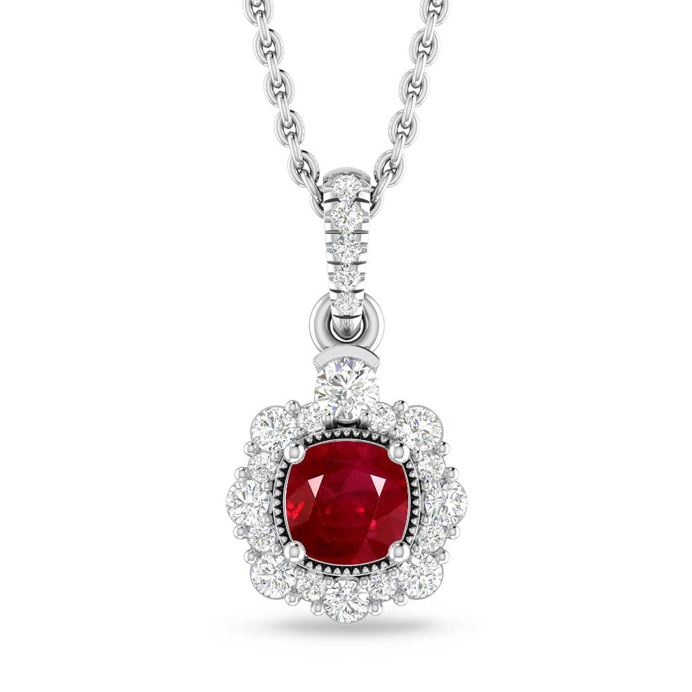 White Gold - Ruby