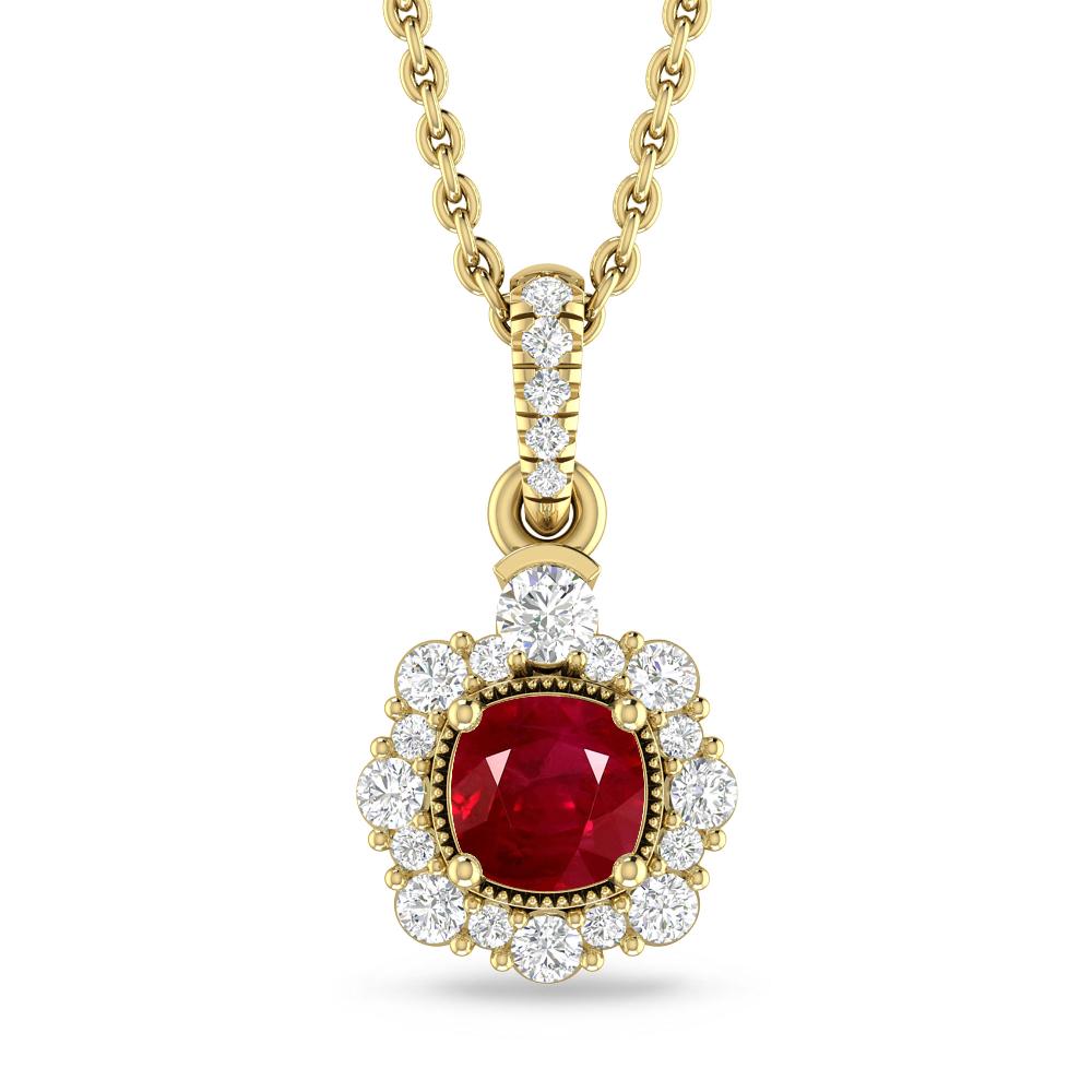 Yellow Gold - Ruby