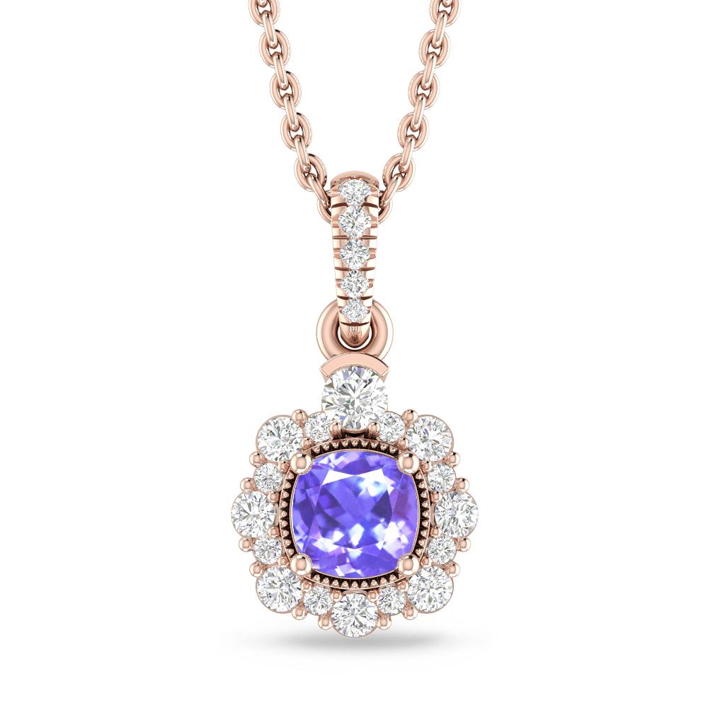 Rose Gold - Tanzanite
