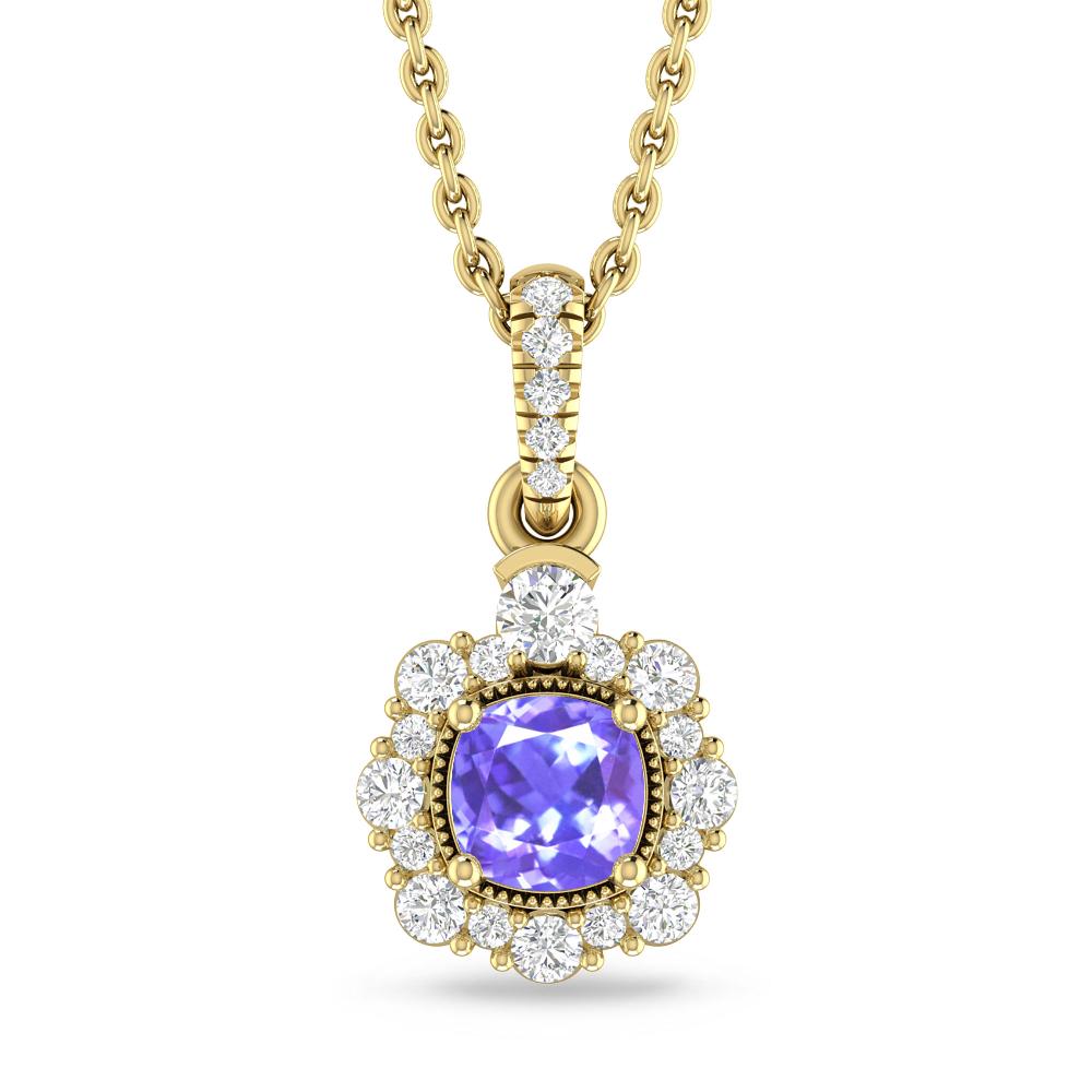Yellow Gold - Tanzanite