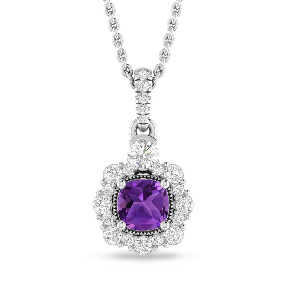 White Gold - Amethyst