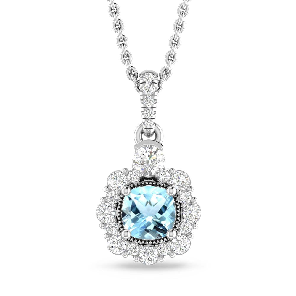 White Gold - Aquamarine