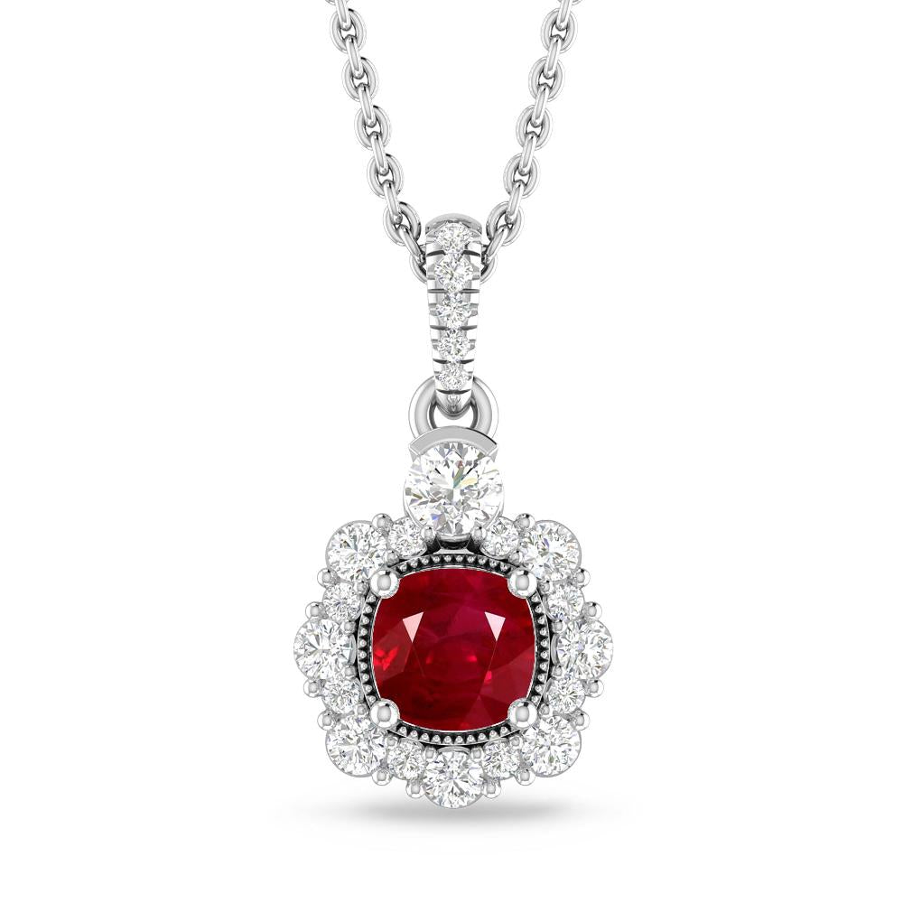 White Gold - Ruby