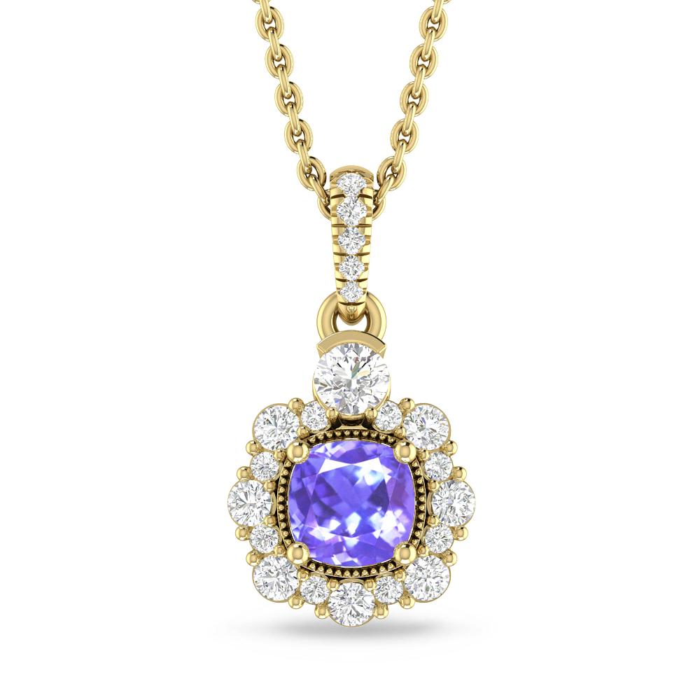 Yellow Gold - Tanzanite