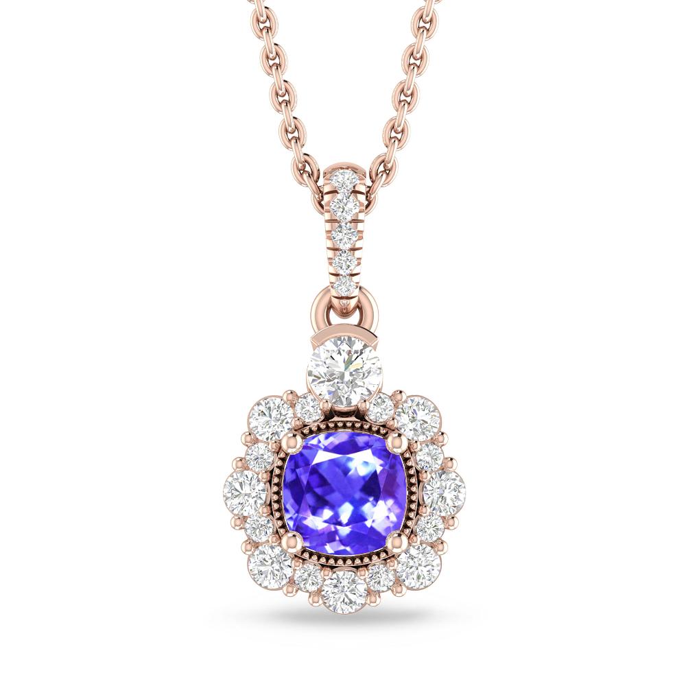 Rose Gold - Tanzanite