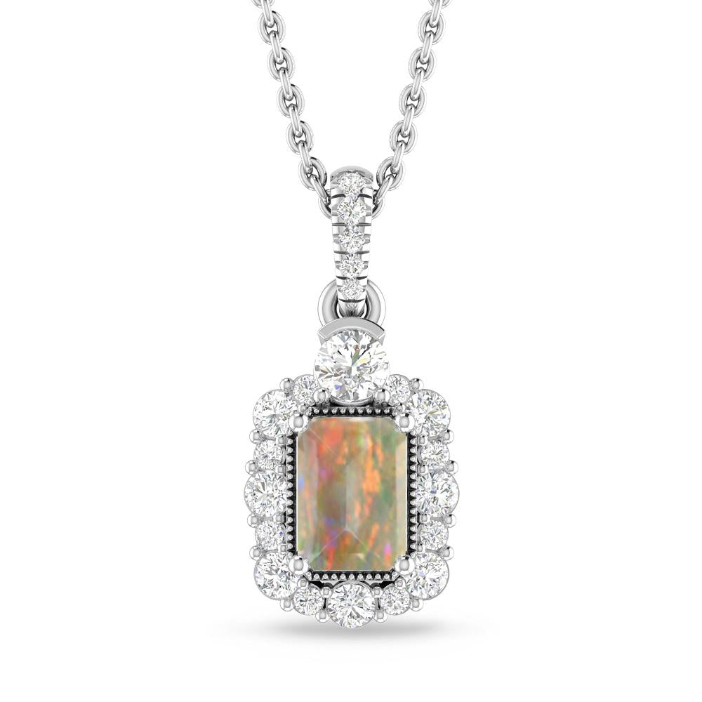 White Gold - Opal