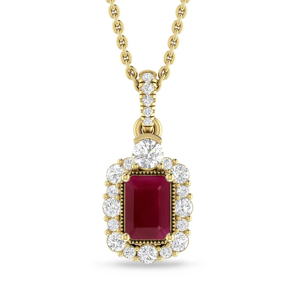 Yellow Gold - Ruby