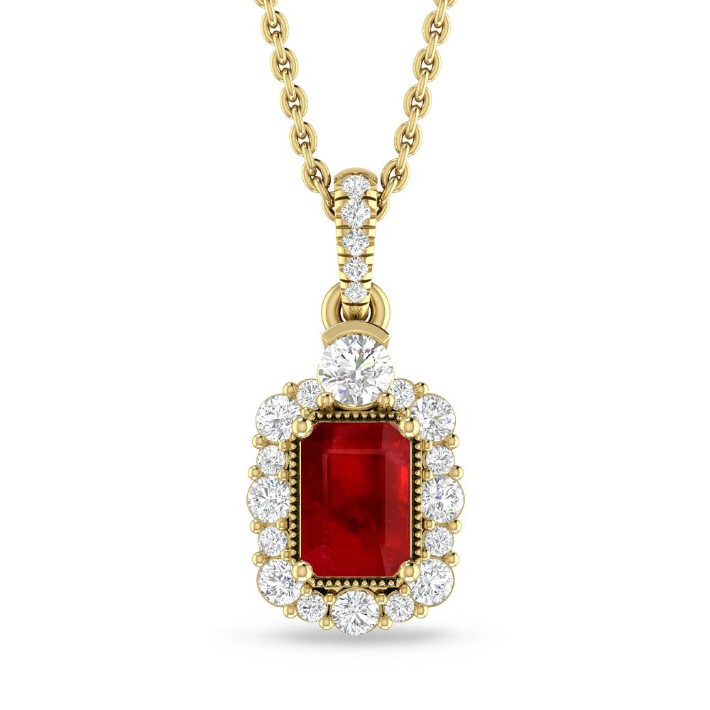 Yellow Gold - Ruby