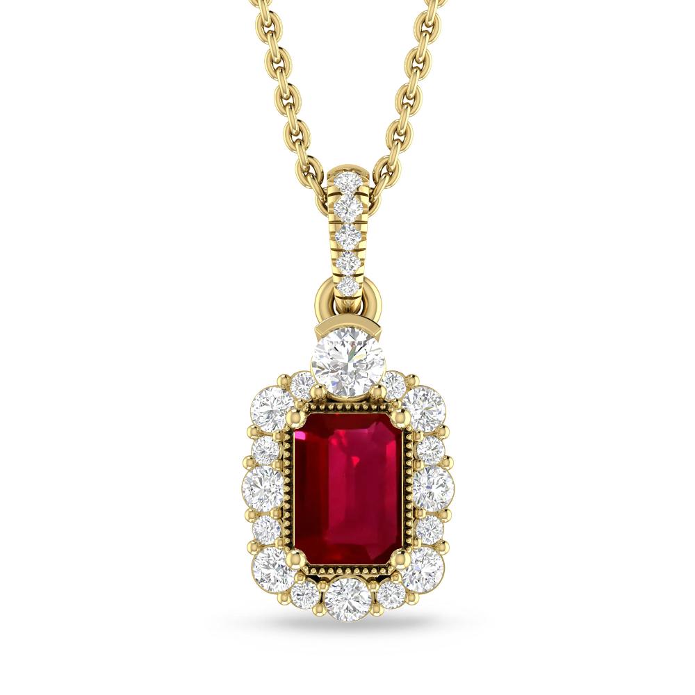 Yellow Gold - Ruby