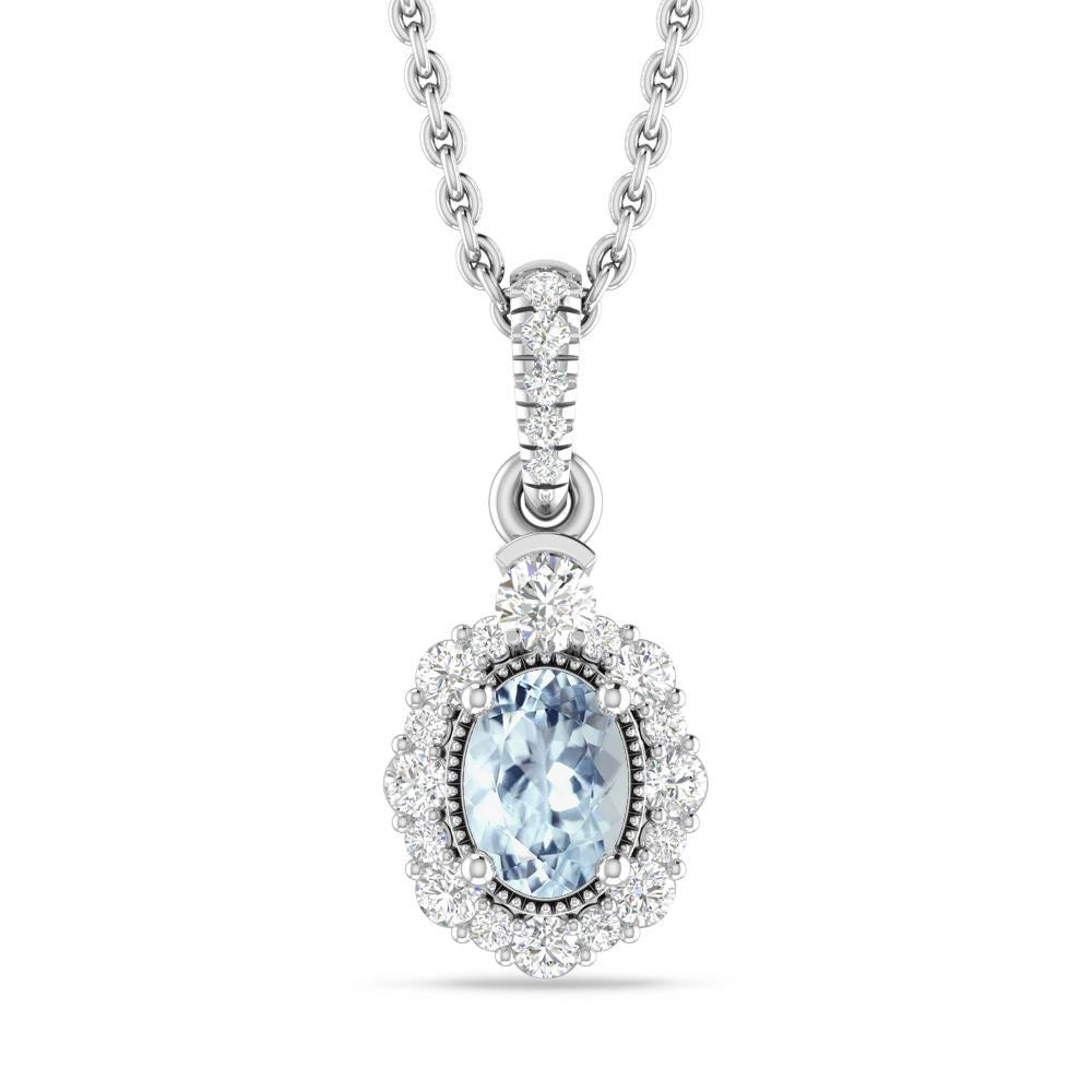 White Gold - Aquamarine