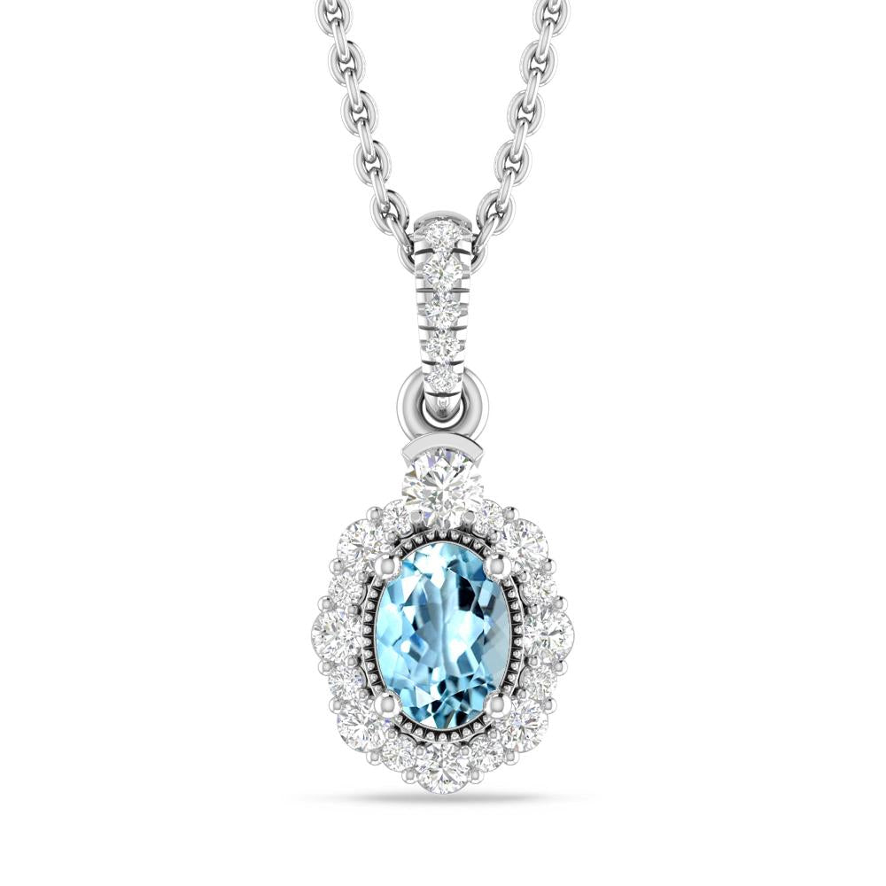 White Gold - Aquamarine