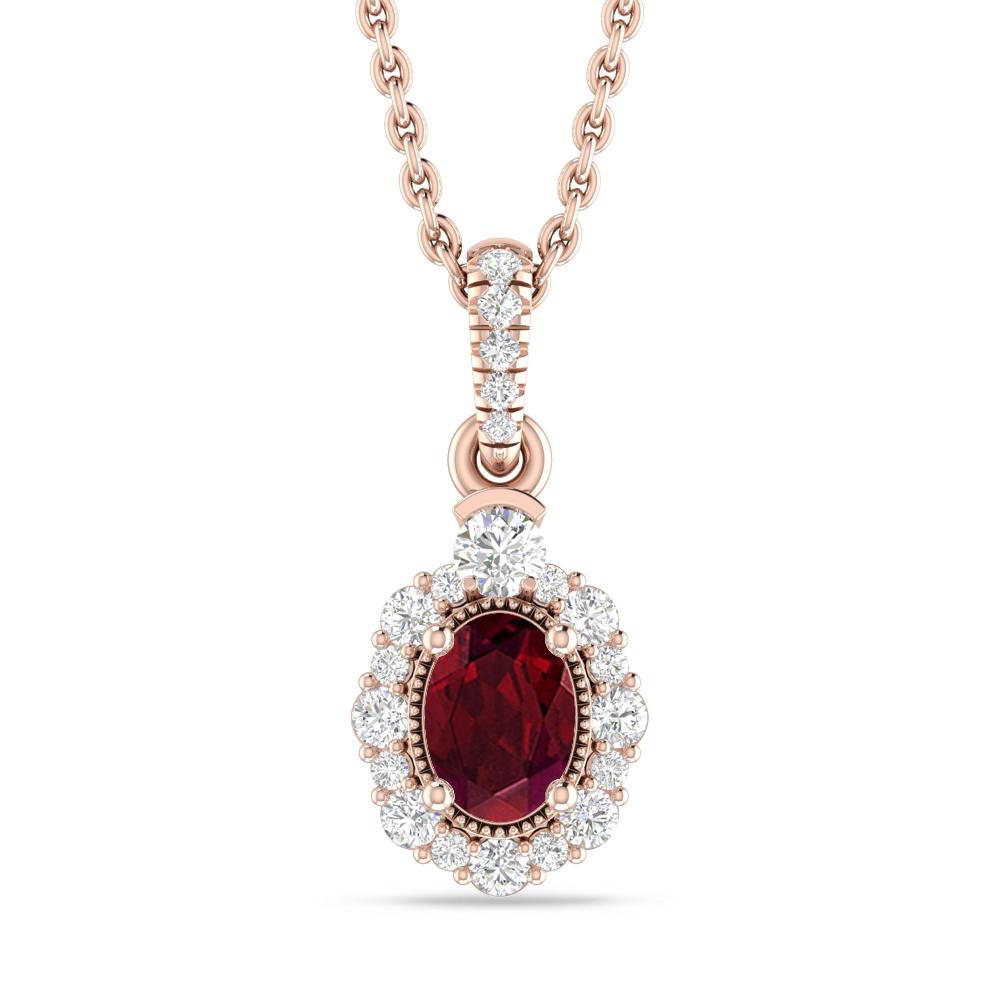 Rose Gold - Garnet