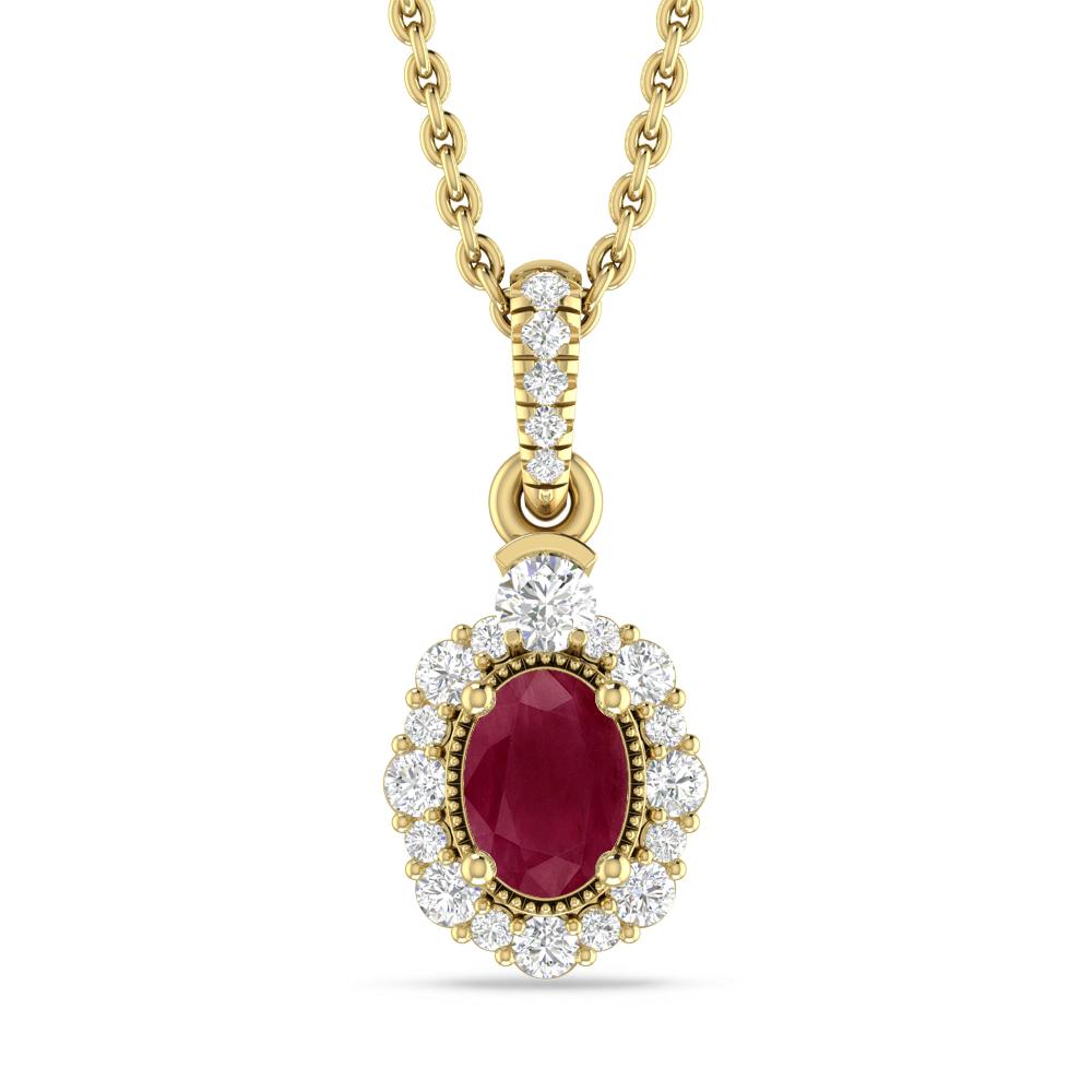 Yellow Gold - Ruby