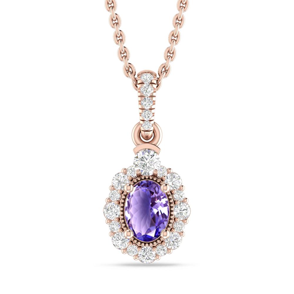 Rose Gold - Tanzanite