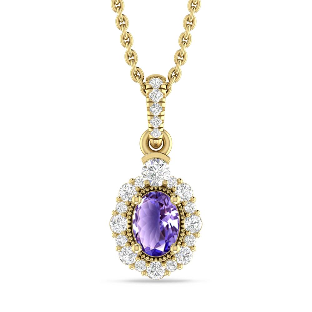 Yellow Gold - Tanzanite