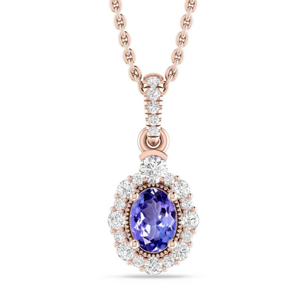 Rose Gold - Tanzanite