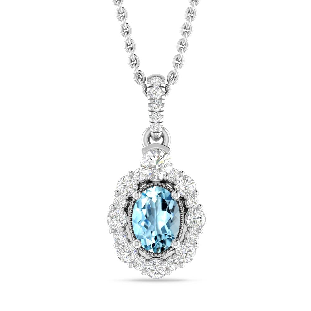 White Gold - Aquamarine