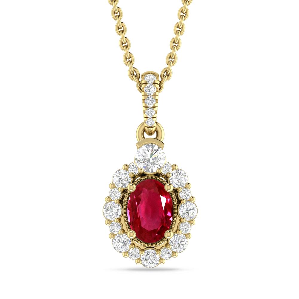 Yellow Gold - Ruby