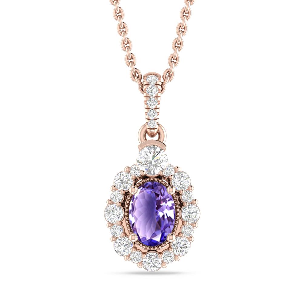 Rose Gold - Tanzanite