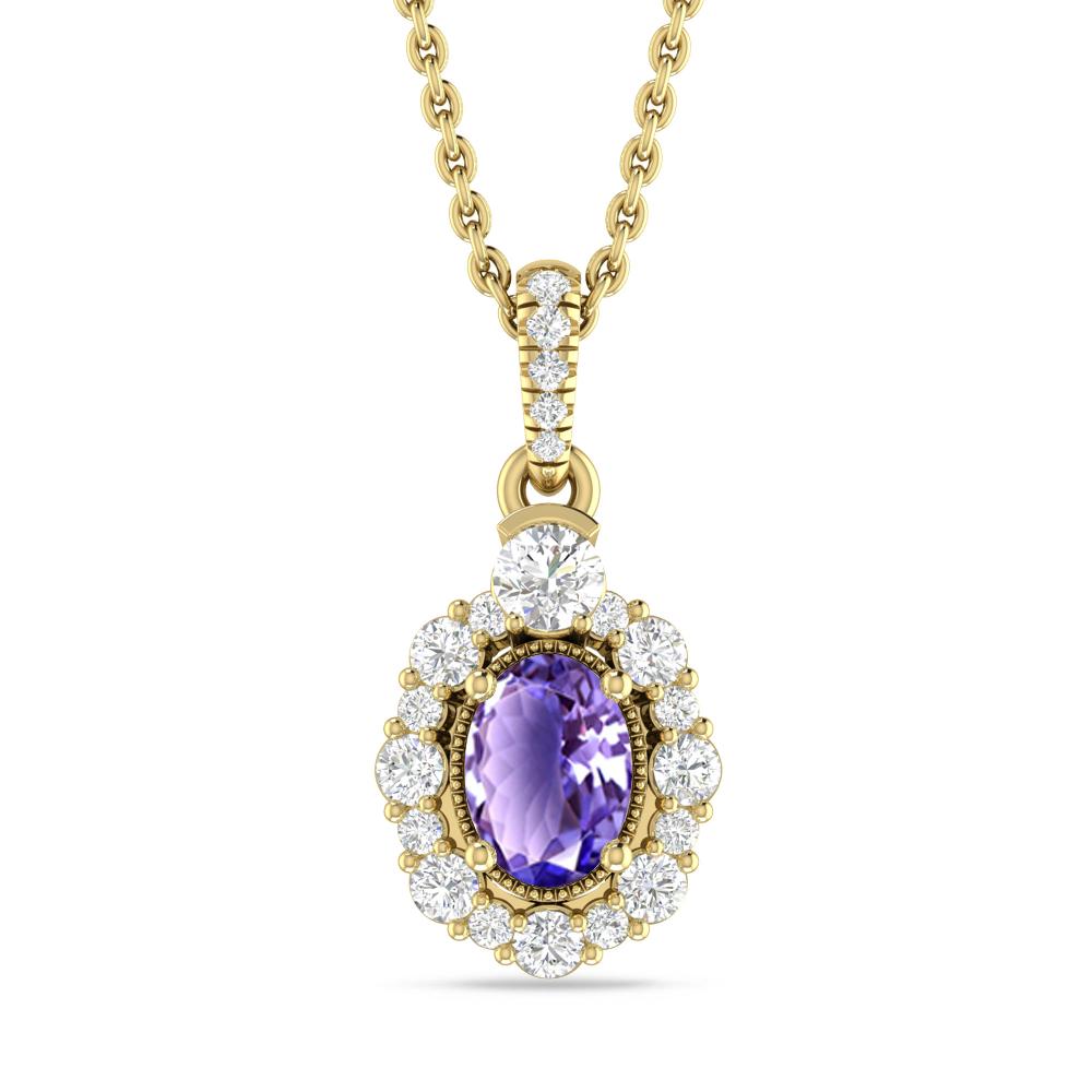 Yellow Gold - Tanzanite