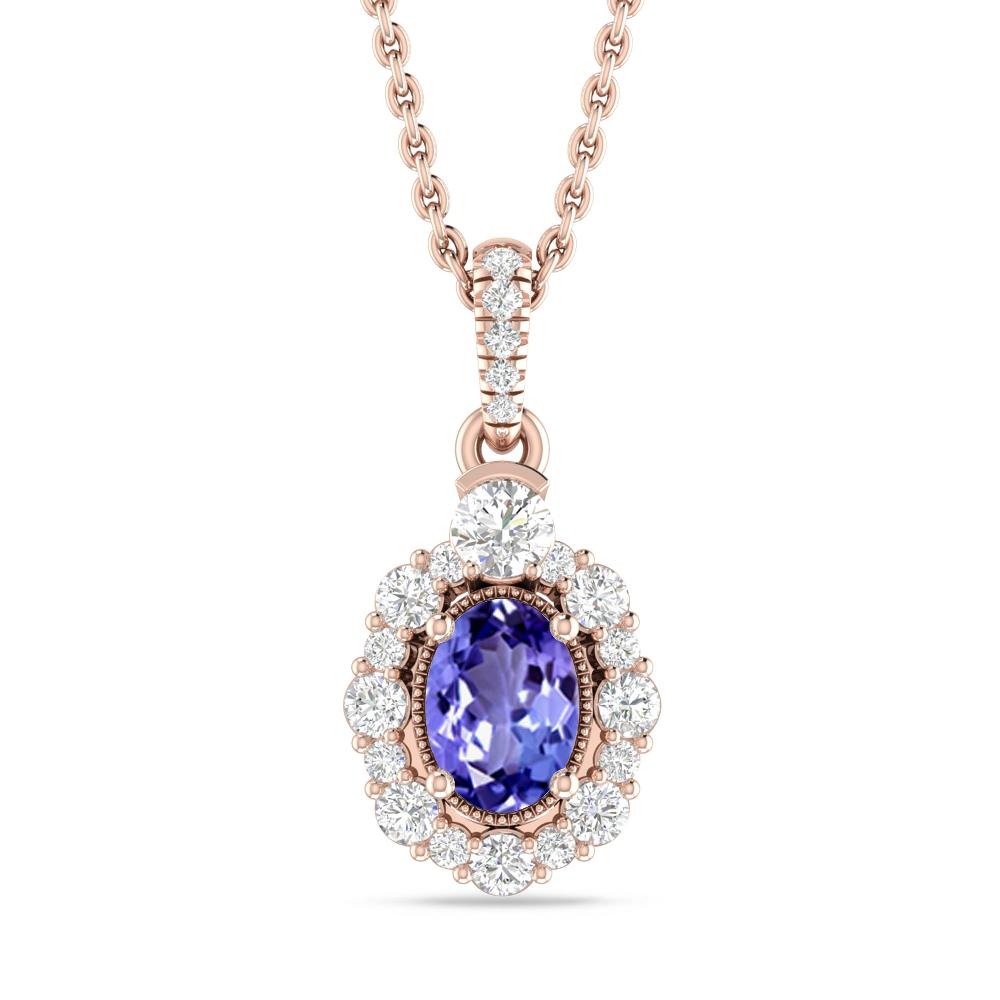 Rose Gold - Tanzanite