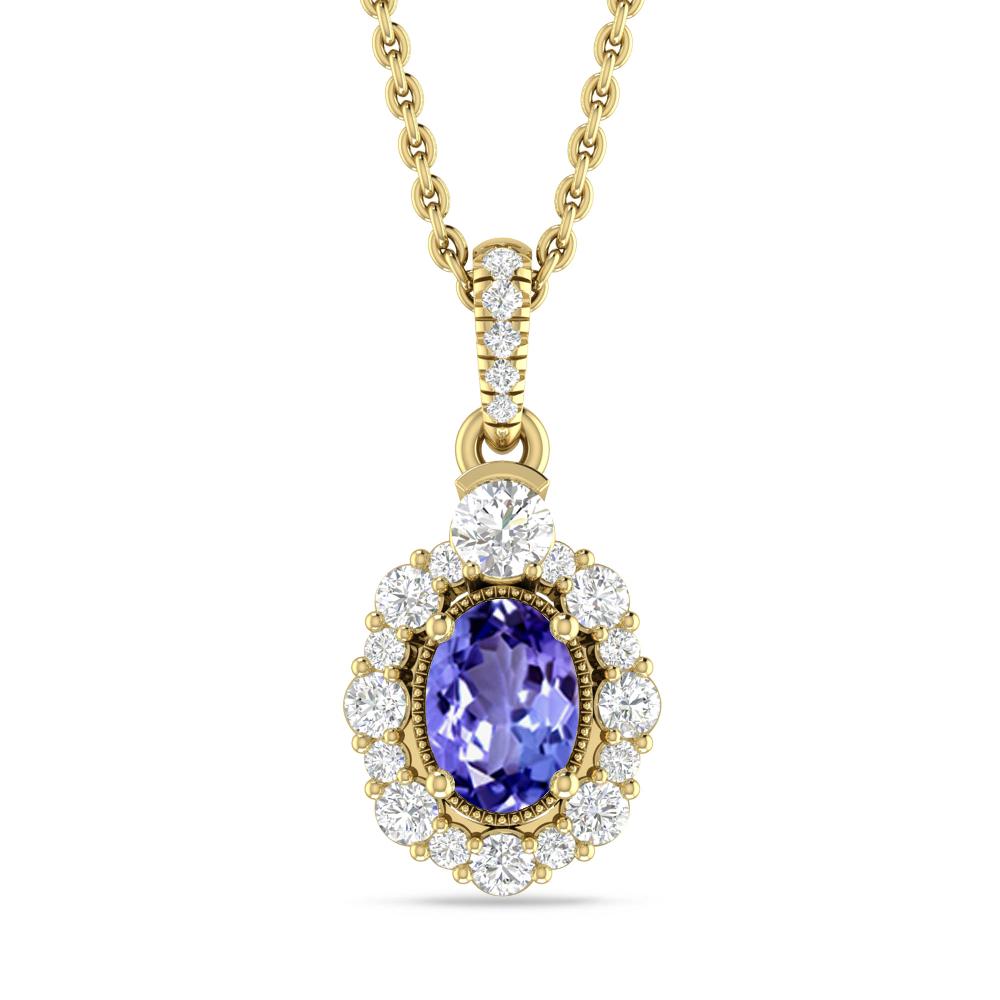 Yellow Gold - Tanzanite