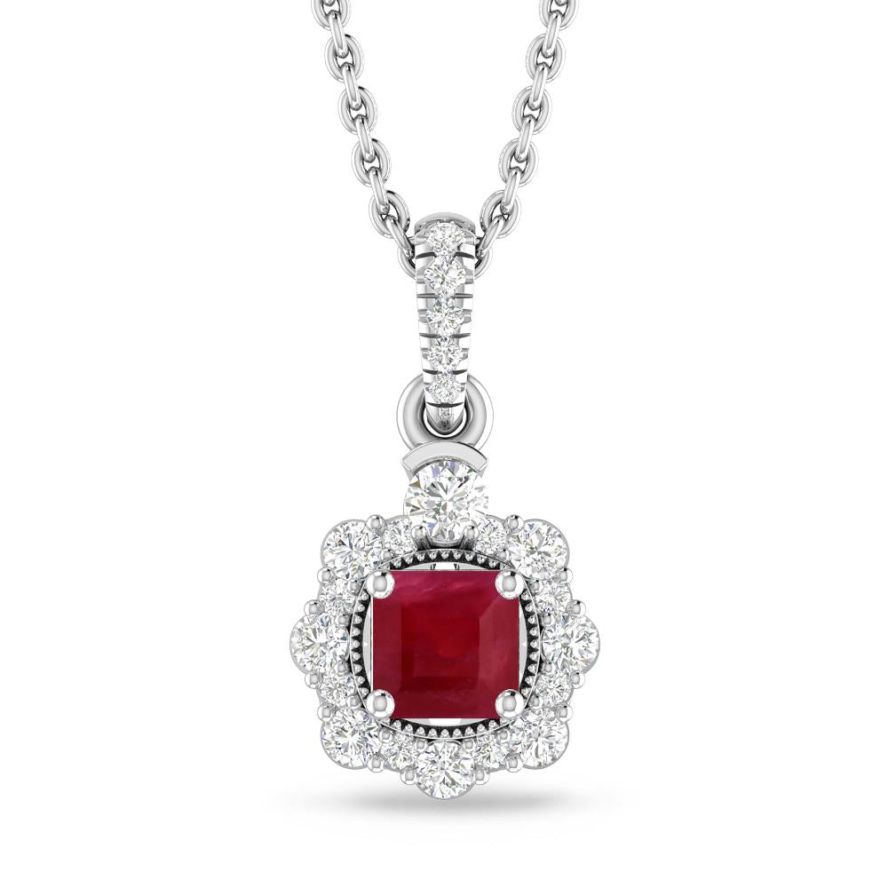 White Gold - Ruby