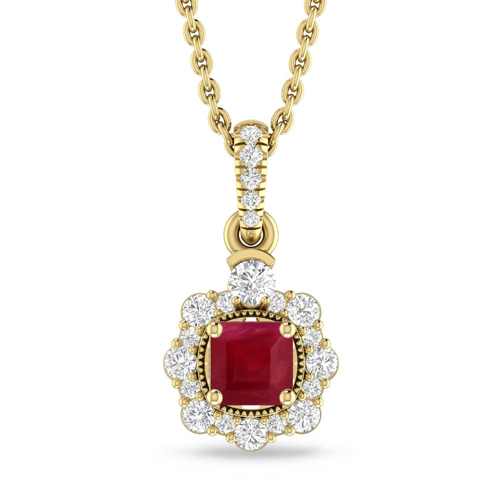 Yellow Gold - Ruby