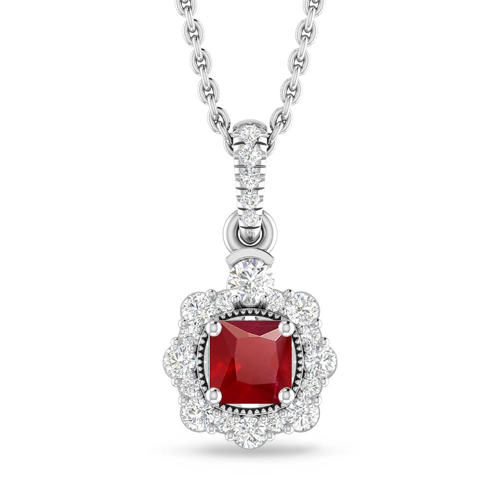 White Gold - Ruby