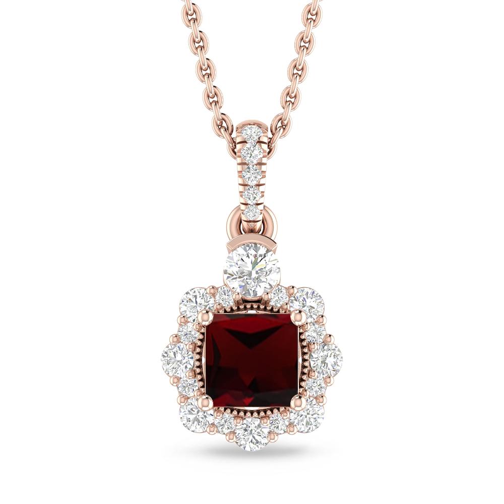 Rose Gold - Garnet