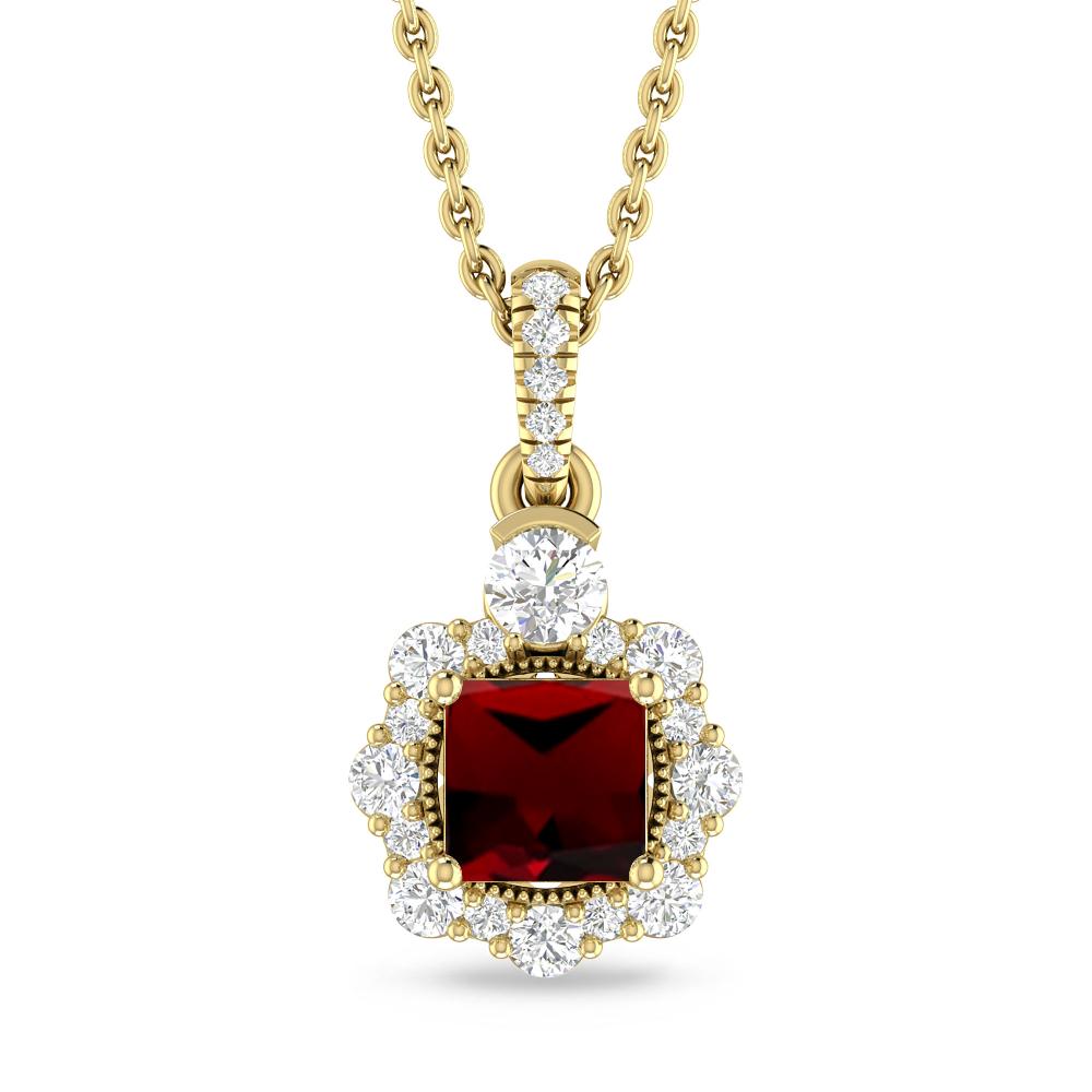 Yellow Gold - Garnet