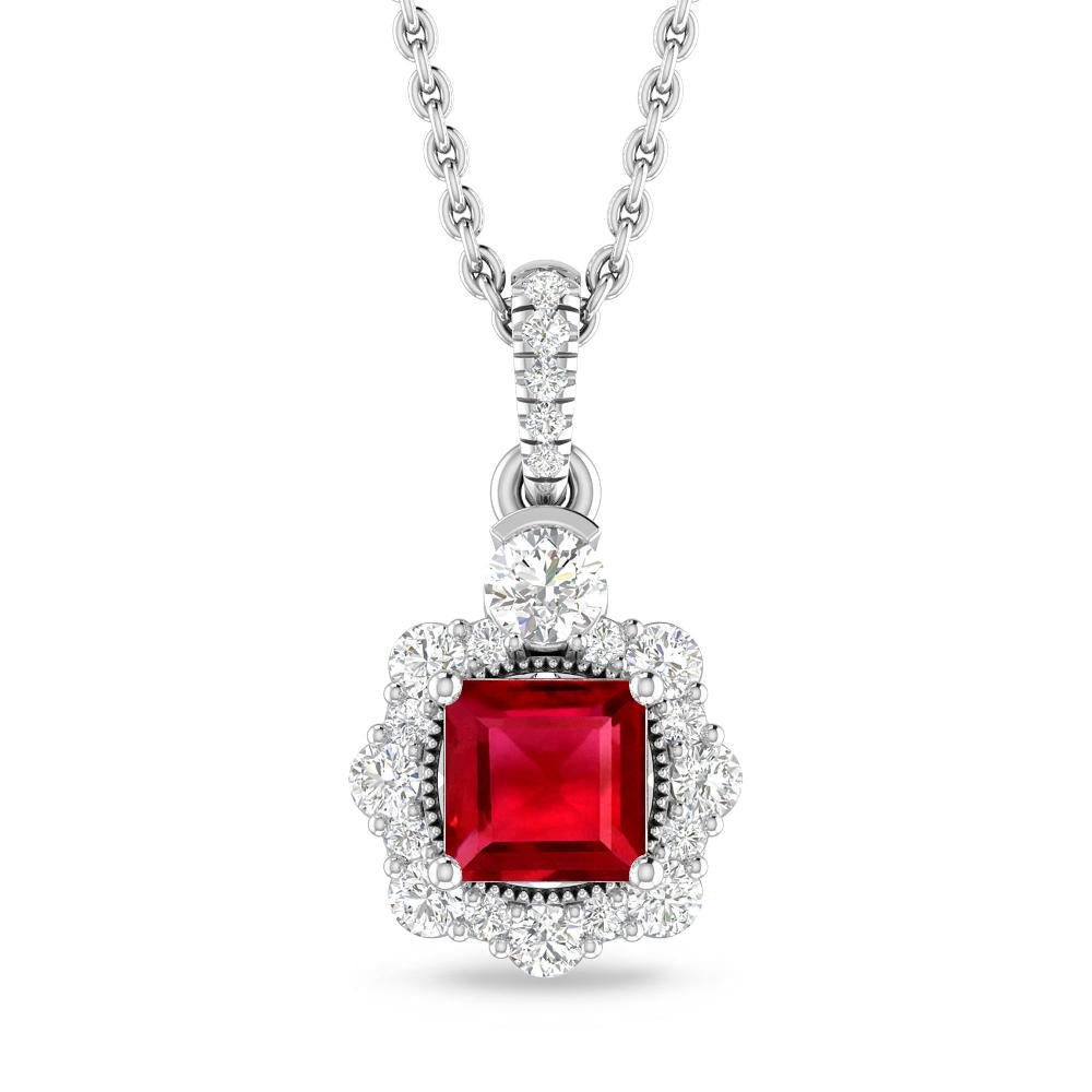 White Gold - Ruby