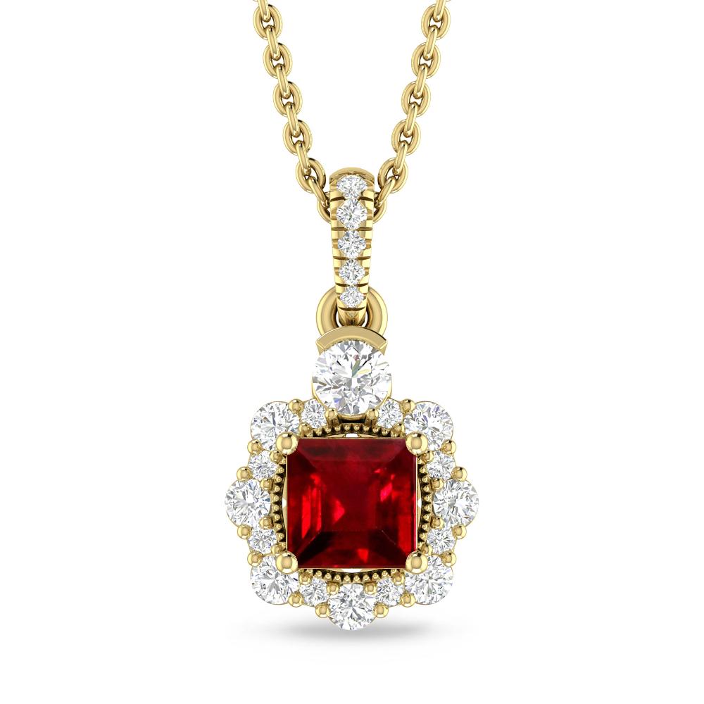 Yellow Gold - Ruby