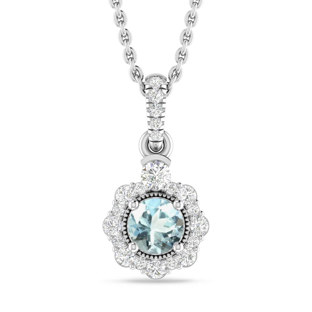 White Gold - Aquamarine