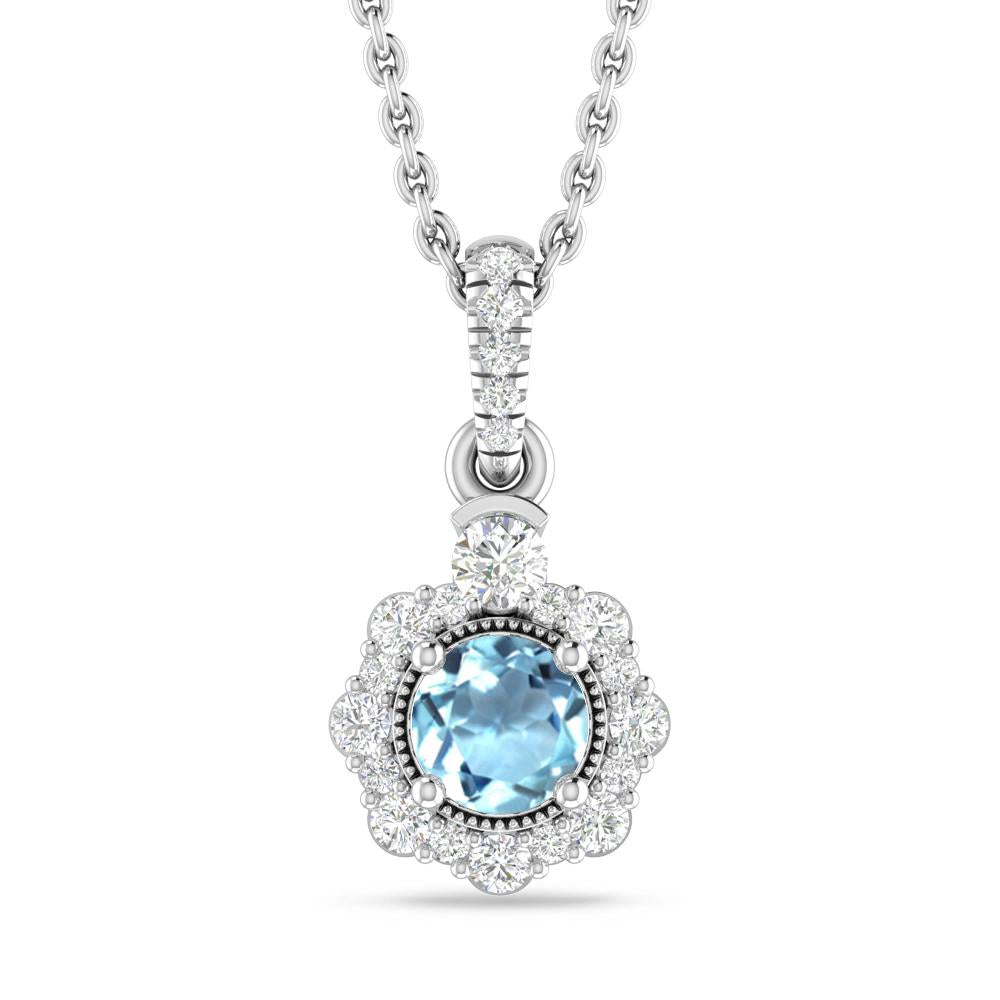 White Gold - Aquamarine