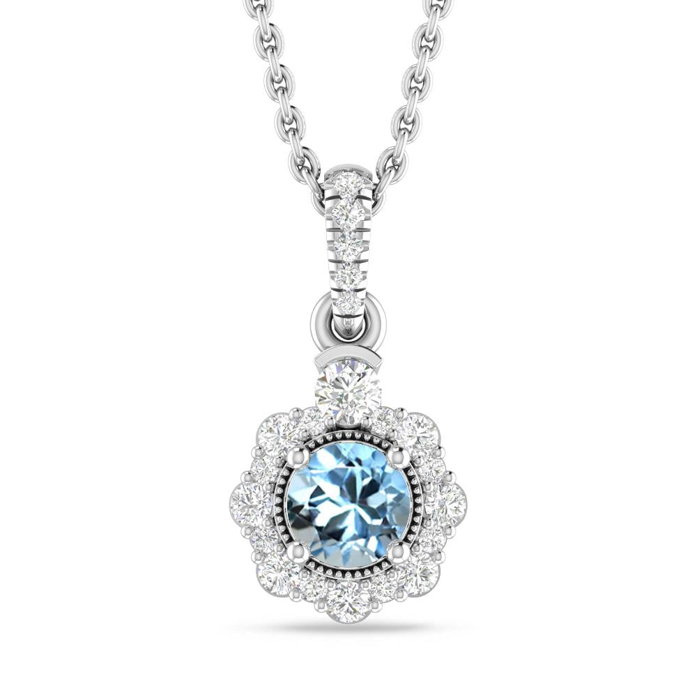 White Gold - Aquamarine