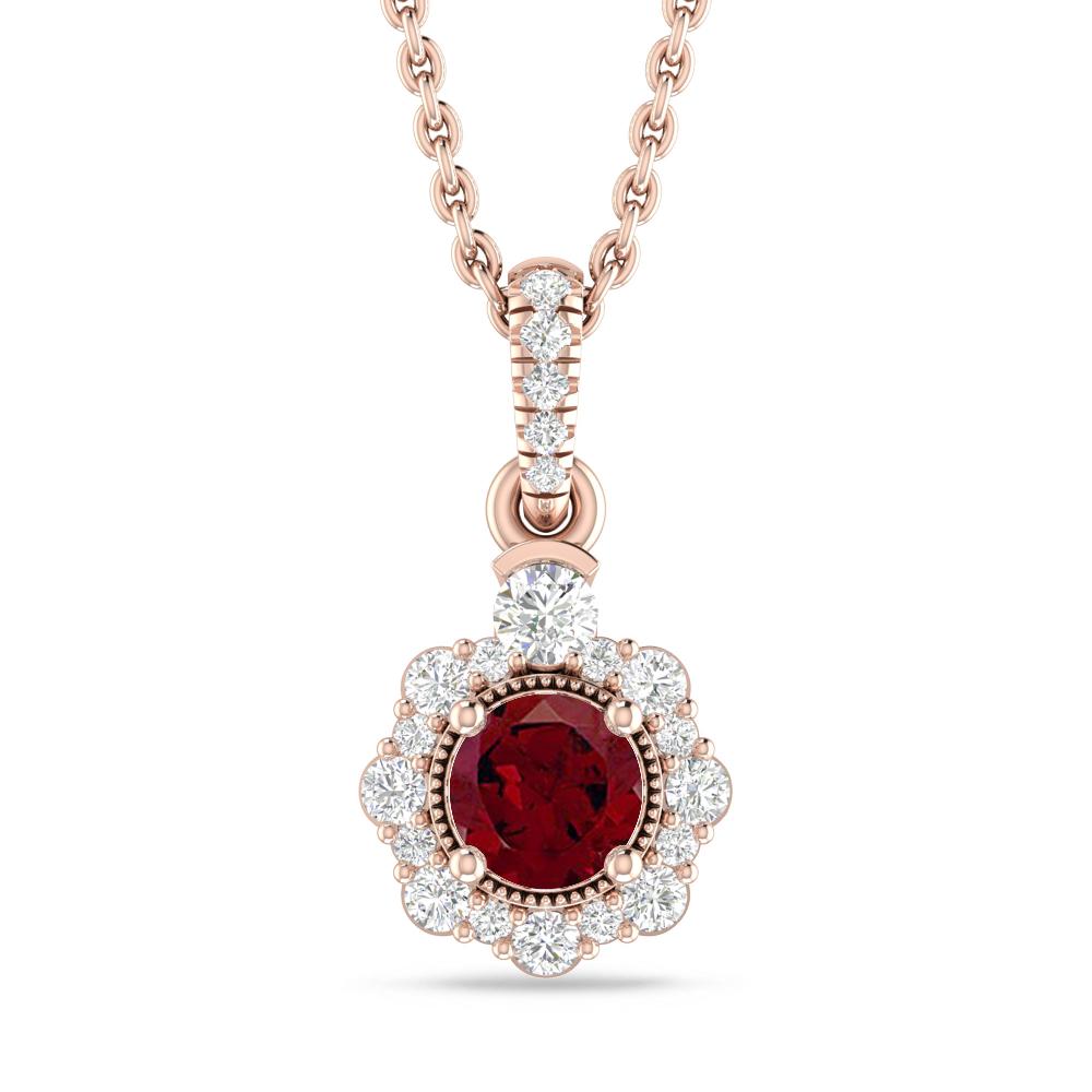 Rose Gold - Garnet