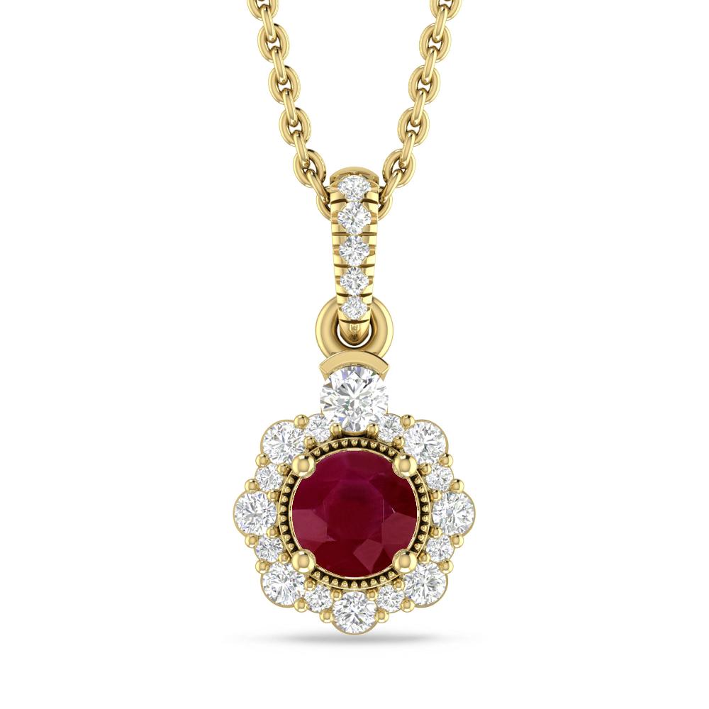 Yellow Gold - Ruby