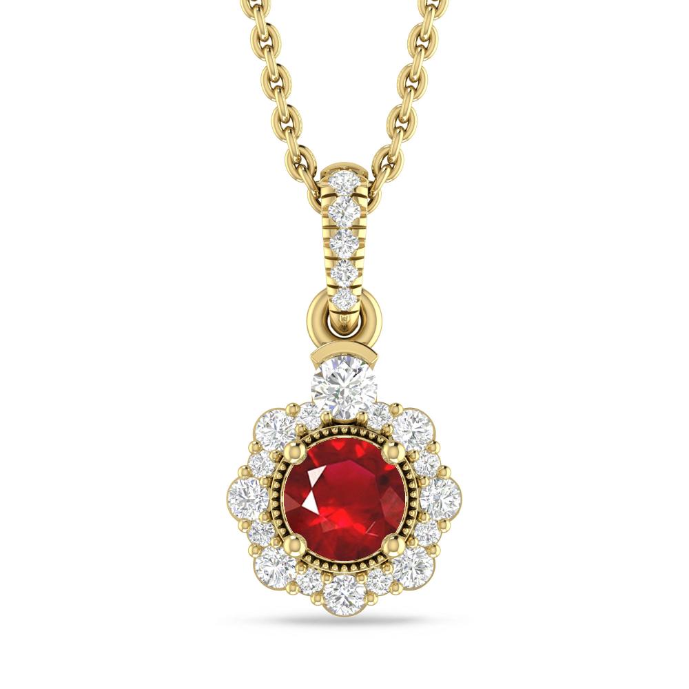 Yellow Gold - Ruby