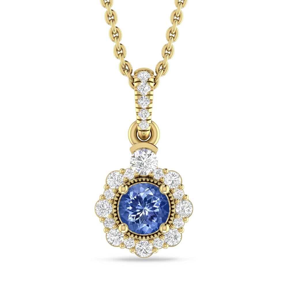 Yellow Gold - Tanzanite