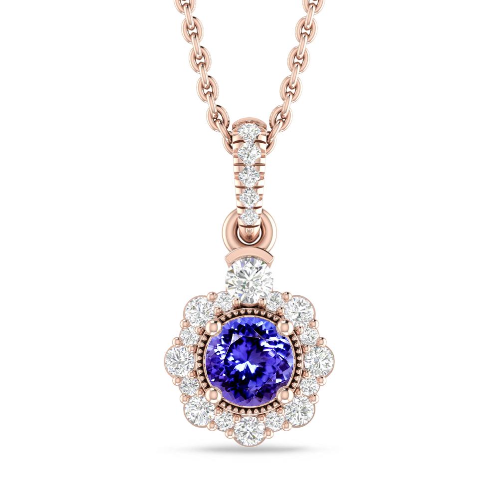 Rose Gold - Tanzanite