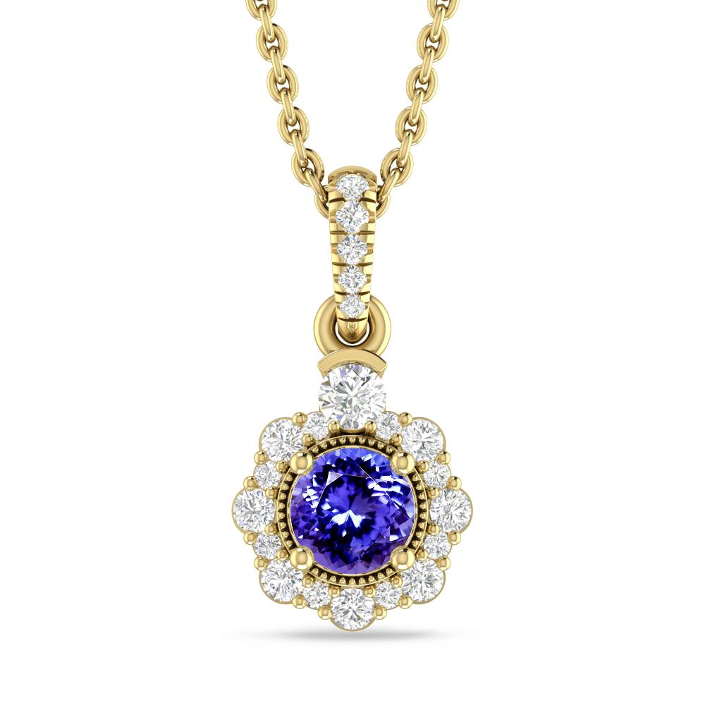 Yellow Gold - Tanzanite