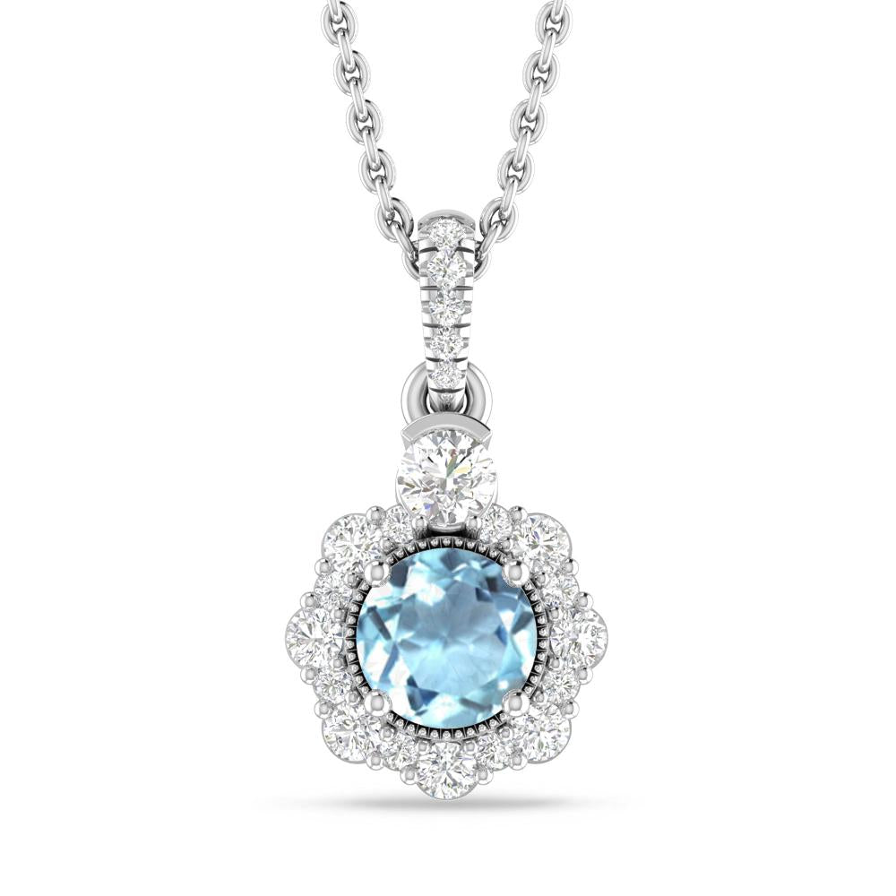 White Gold - Aquamarine
