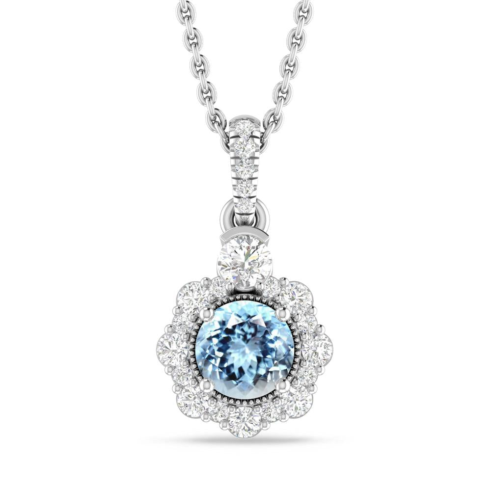 White Gold - Aquamarine