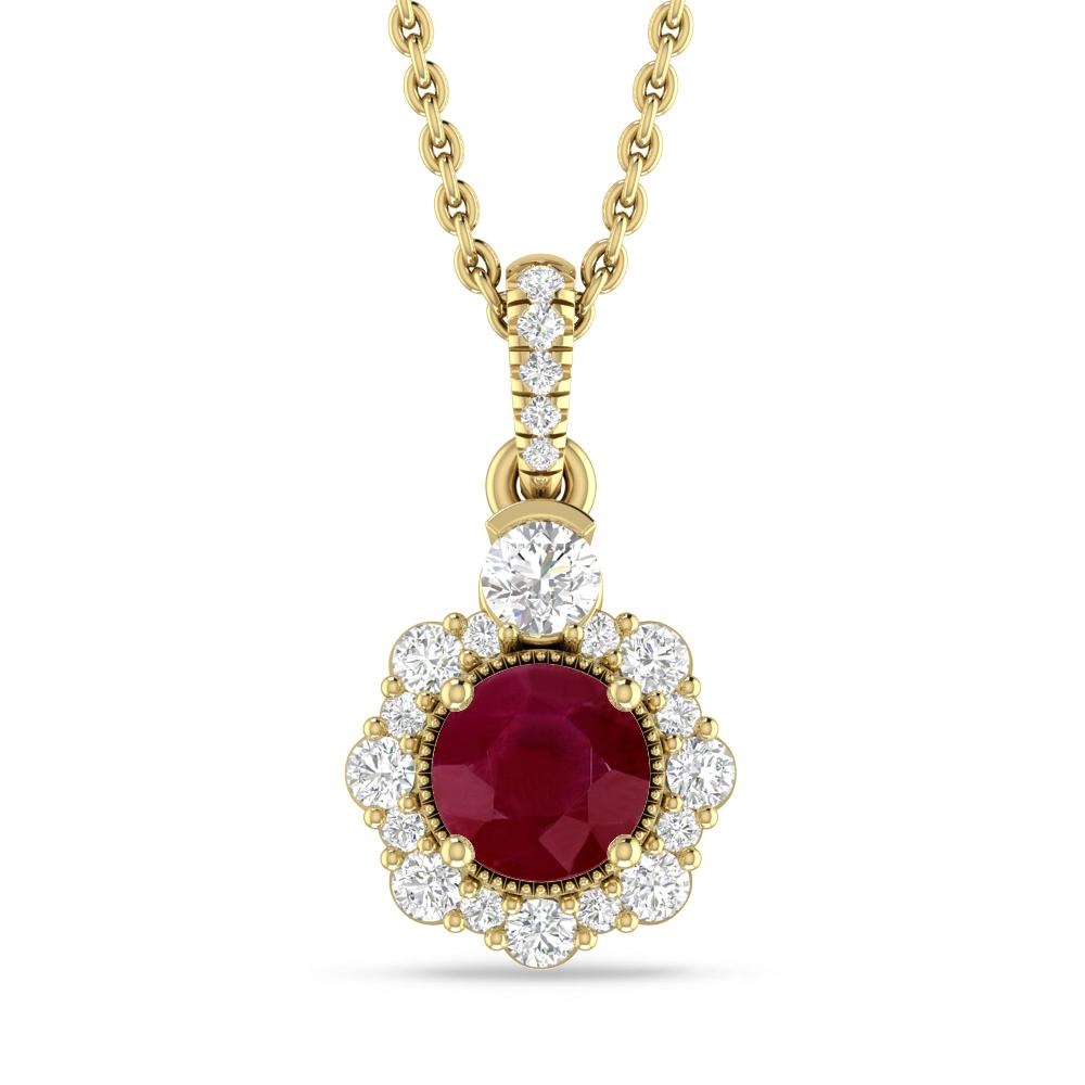 Yellow Gold - Ruby